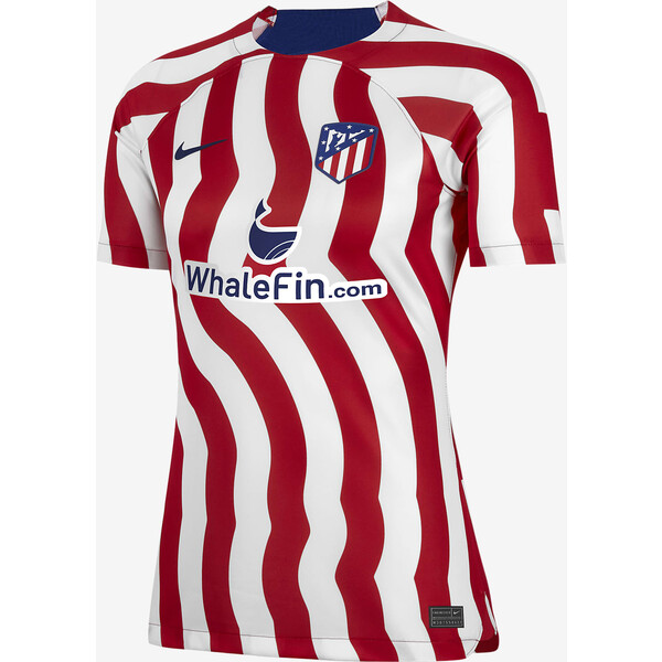 Damska koszulka piłkarska Nike Dri-FIT Atlético Madryt 2022/23 Stadium (wersja domowa)