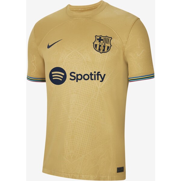 Męska koszulka piłkarska Nike Dri-FIT FC Barcelona 2022/23 Stadium (wersja wyjazdowa)
