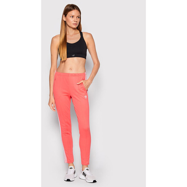 adidas Spodnie dresowe Primeblue Sst Track HF1994 Różowy Slim Fit