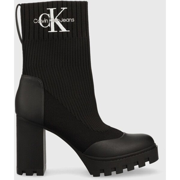 Calvin Klein Jeans botki Platform Boot Sock YW0YW00726.BDS