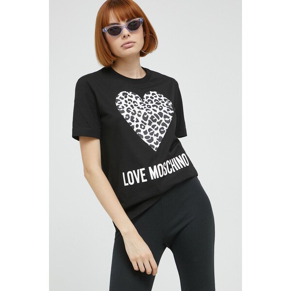 Love Moschino t-shirt bawełniany W.4.H06.27.M.3876