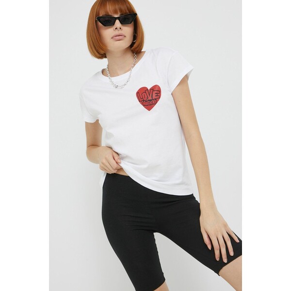 Love Moschino t-shirt bawełniany W.4.F30.3G.M.3876