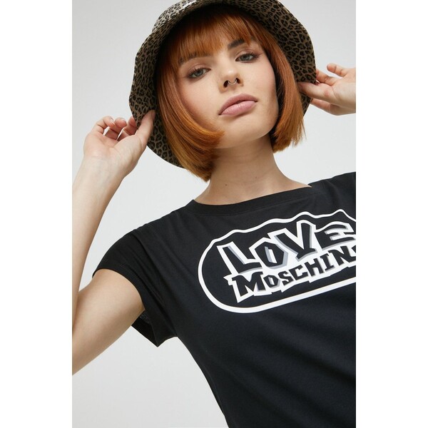 Love Moschino t-shirt bawełniany W.4.F30.3F.M.3876