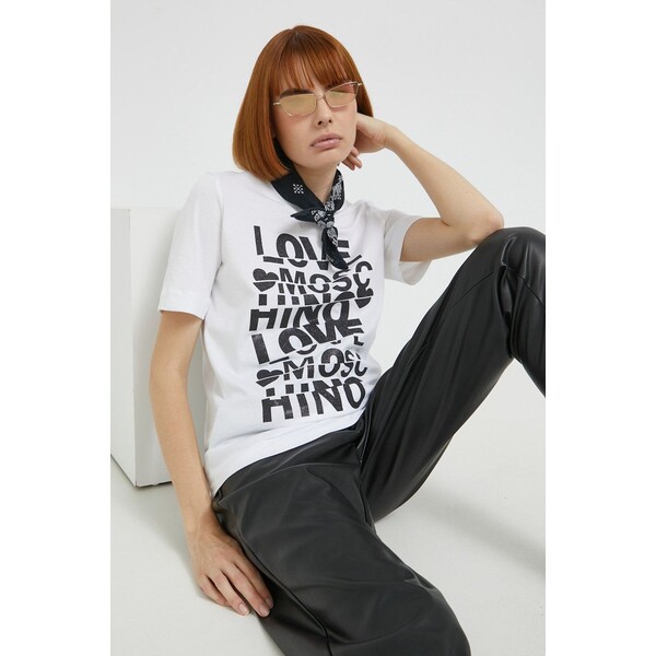 Love Moschino t-shirt bawełniany W.4.F15.3T.M.3876