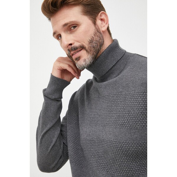 Selected Homme sweter bawełniany 16084077.DarkGreyMe