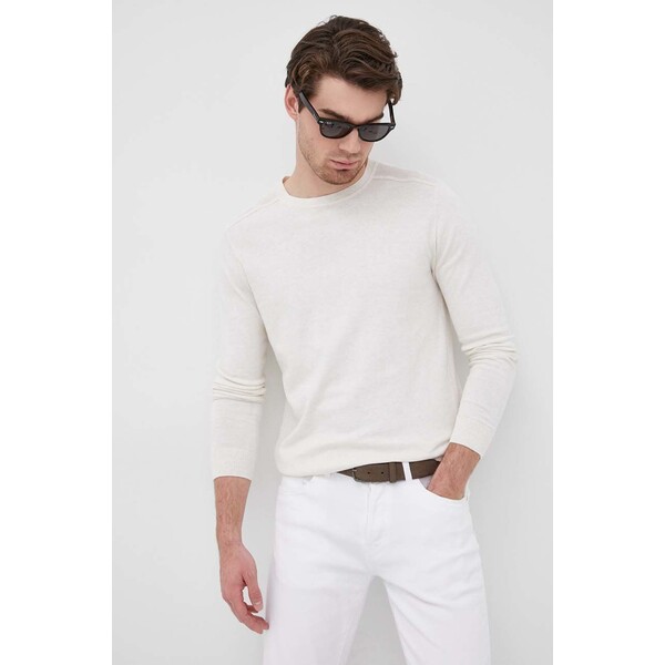 Selected Homme sweter bawełniany 16074682.Egret