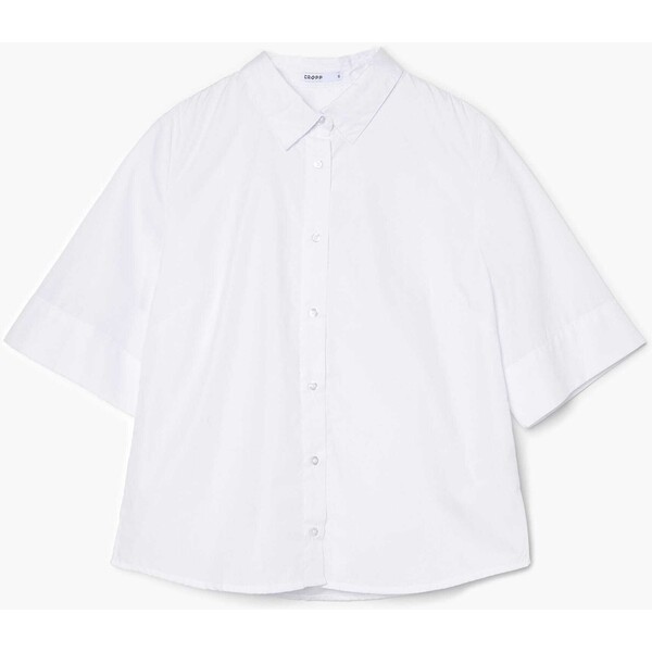 Cropp Biała koszula z krótkim rękawem 5948N-00X