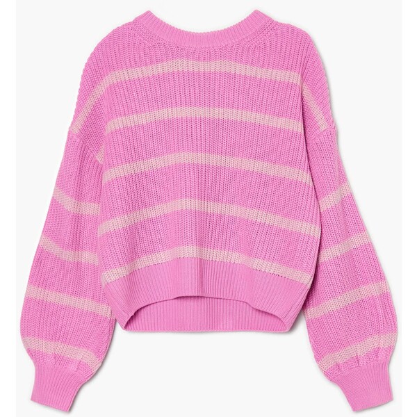 Cropp Różowy sweter w paski 6999N-30X