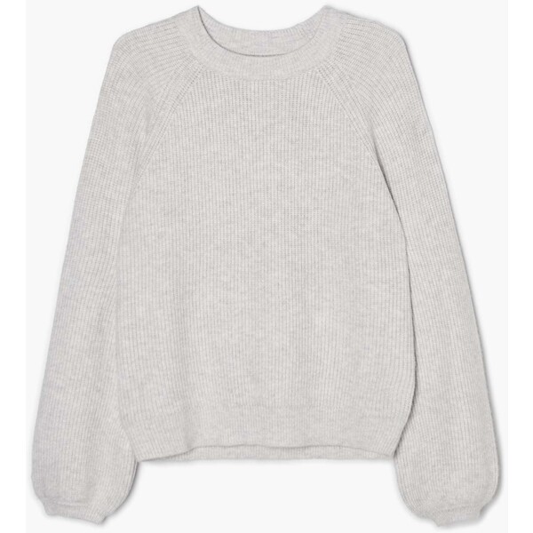 Cropp Szary sweter z szerokimi rękawami 5647N-09M