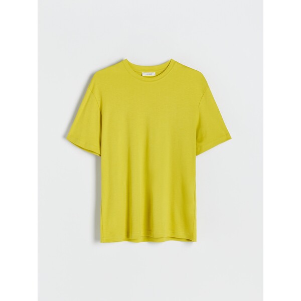 Reserved PREMIUM T-shirt regular z bawełny organicznej 3075L-71X