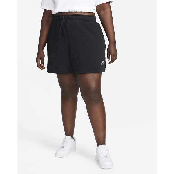 Damskie spodenki ze średnim stanem (duże rozmiary) Nike Sportswear Club Fleece