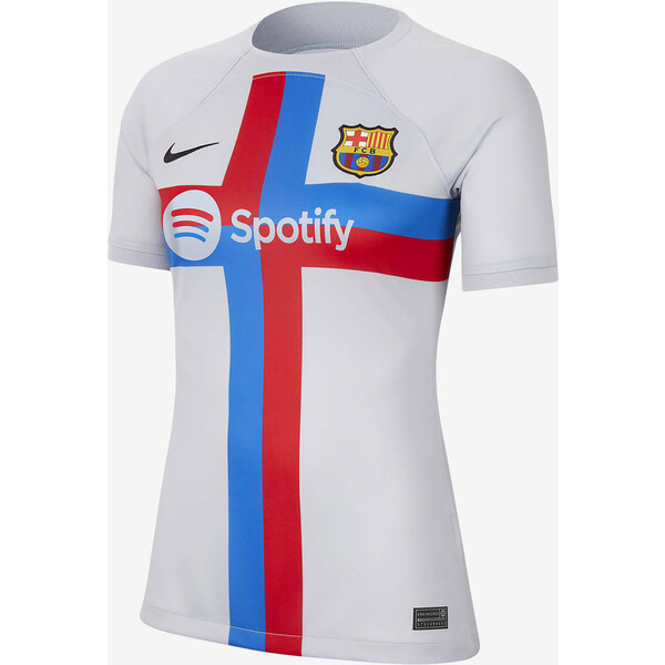 Damska koszulka piłkarska Nike Dri-FIT FC Barcelona 2022/23 Stadium (wersja trzecia)