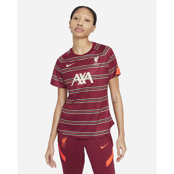 Nike Damska przedmeczowa koszulka piłkarska z krótkim rękawem Liverpool F.C.