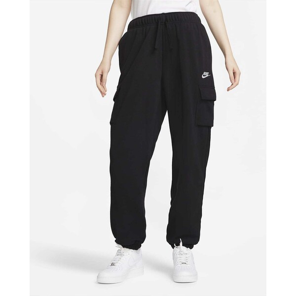 Damskie spodnie dresowe o kroju bojówek oversize ze średnim stanem Nike Sportswear Club Fleece