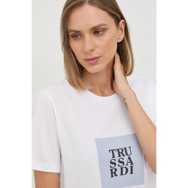 Trussardi t-shirt bawełniany 56T00505.1T005651