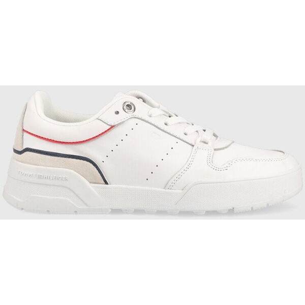 Tommy Hilfiger sneakersy skórzane Low Cut Basket FW0FW06524.YBR