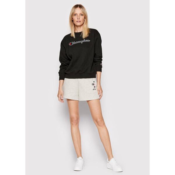 Champion Bluza Emroidered 114922 Czarny Relaxed Fit