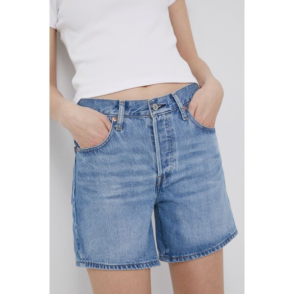 Levi's szorty jeansowe bawełniane 501 Rolled 29961.0032