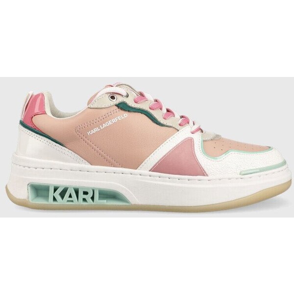 Karl Lagerfeld sneakersy skórzane ELEKTRA II Lo KL62024.0NM