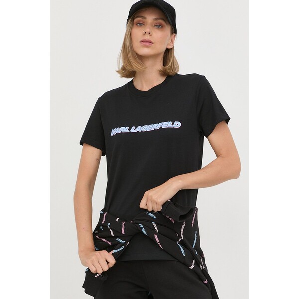 Karl Lagerfeld t-shirt bawełniany 225W1701 225W1701