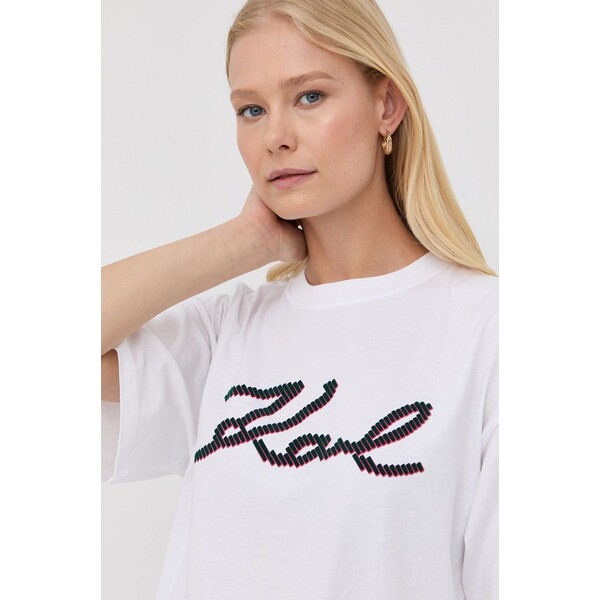 Karl Lagerfeld t-shirt bawełniany 221W1705 221W1705