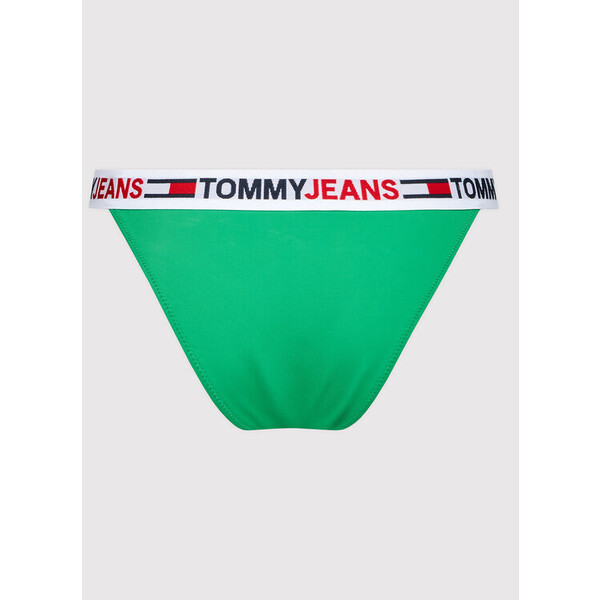 Tommy Jeans Dół od bikini High Leg Cheeky UW0UW03400 Zielony