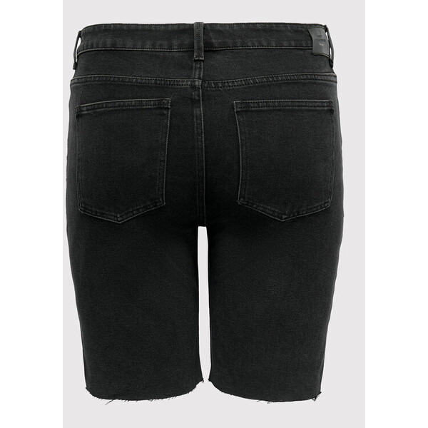 ONLY Carmakoma Szorty jeansowe Mily 15256334 Czarny Regular Fit