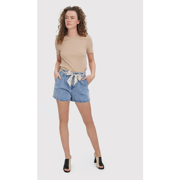 Vero Moda Szorty jeansowe Leelah 10265995 Niebieski Regular Fit