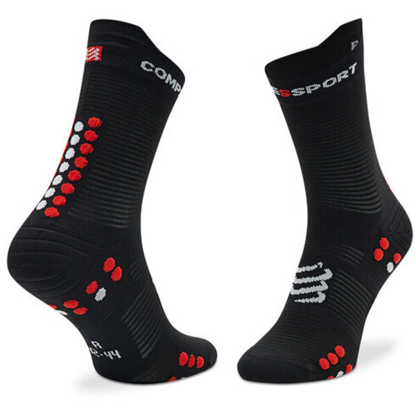 Compressport Skarpety wysokie unisex Pro Racing Socks V4.0 Run High XU00046B_906 Czarny
