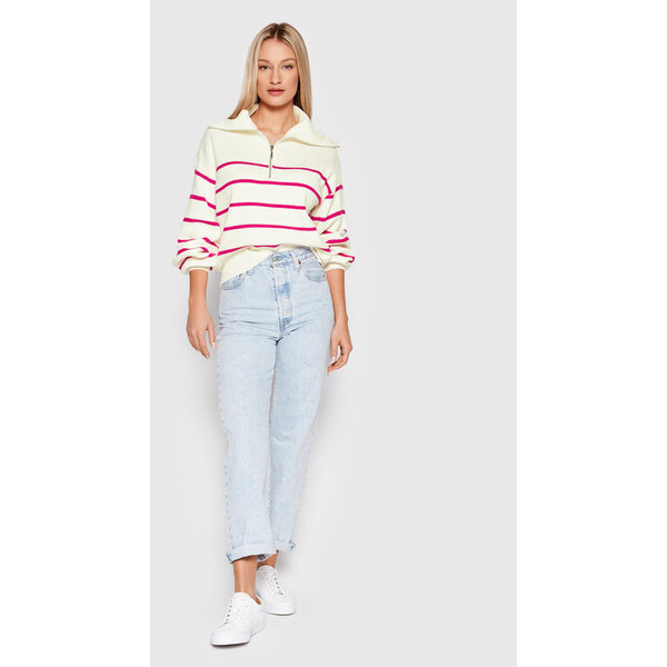 YAS Sweter Deli 26026071 Beżowy Relaxed Fit