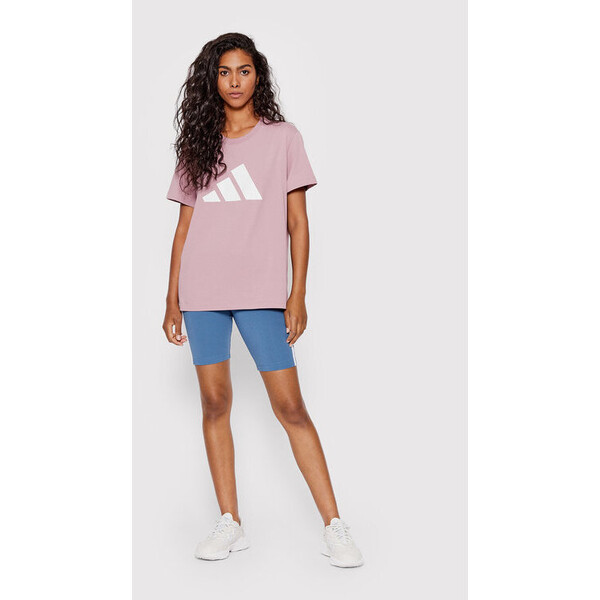 adidas T-Shirt Sportswear Future Icons HE0306 Różowy Loose Fit