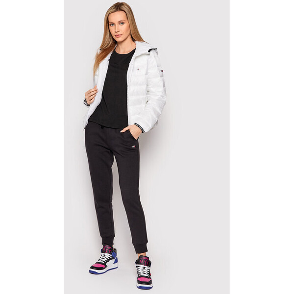 Tommy Jeans Kurtka puchowa Quilted DW0DW09350 Biały Relaxed Fit