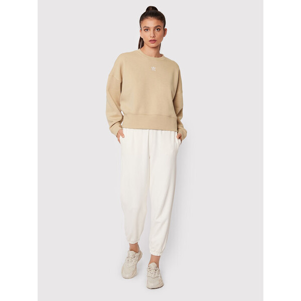 adidas Bluza adicolor Essentials HJ7868 Beżowy Relaxed Fit