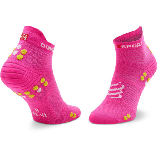 Compressport Skarpety wysokie damskie Pro Racing Socks V4.0 Run Low XU00047B_360 Różowy