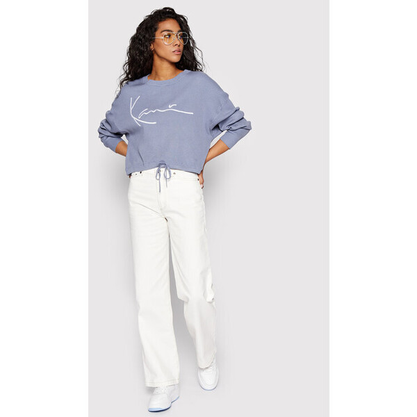 Karl Kani Jeansy 6101104 Biały Relaxed Fit