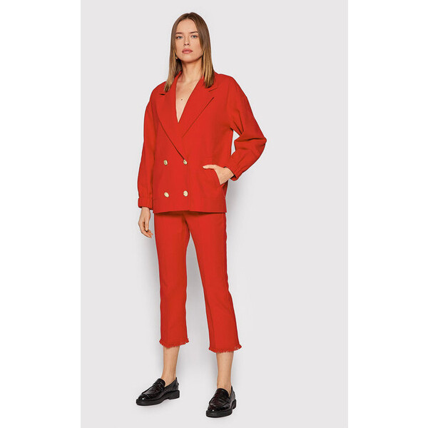 Marella Spodnie materiałowe Locanda 31310721 Czerwony Regular Fit