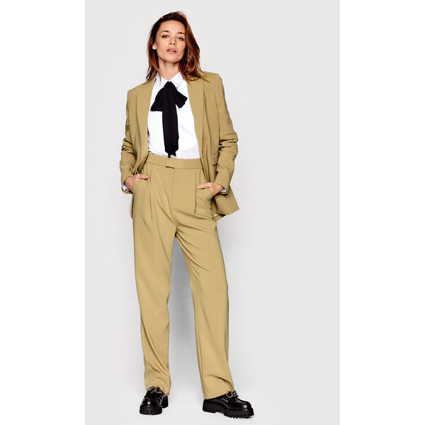 Custommade Spodnie materiałowe Piah 999425518 Beżowy Regular Fit