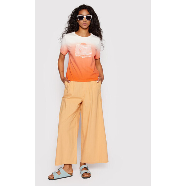 Roxy Spodnie materiałowe Bay Sight ERJNP03417 Pomarańczowy Relaxed Fit