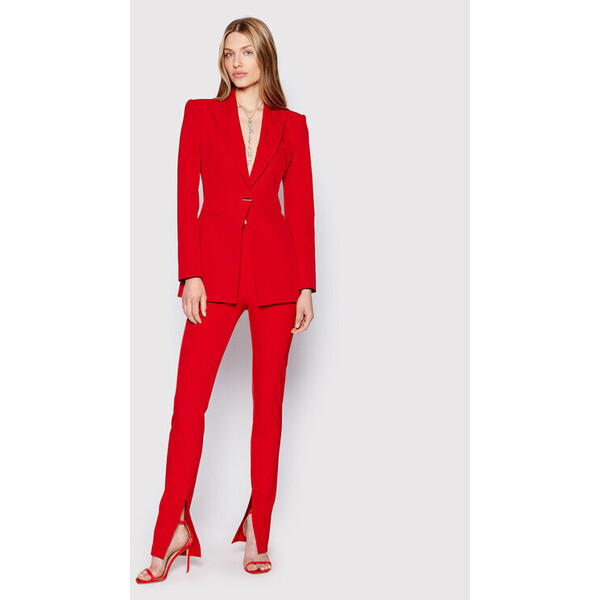 Patrizia Pepe Spodnie materiałowe 8P0436/A110-R754 Czerwony Slim Fit