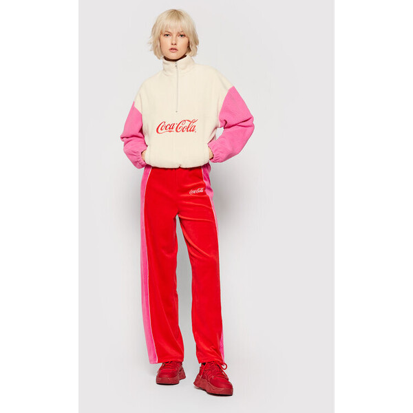Local Heroes Bluza COCA-COLA LHCCS001 Beżowy Oversize