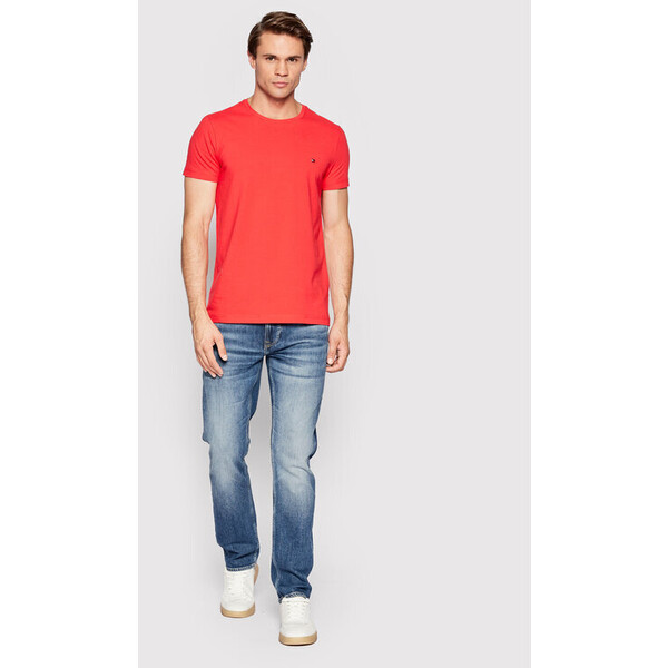 Tommy Hilfiger T-Shirt MW0MW10800 Czerwony Extra Slim Fit