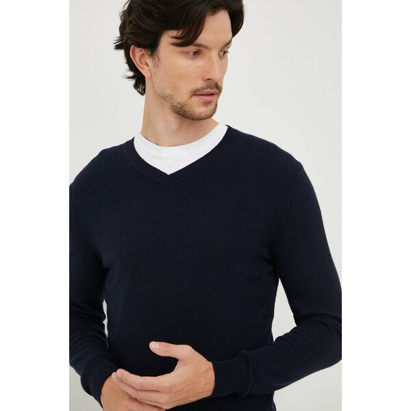Sisley sweter z domieszką wełny 102HS4214.66U.