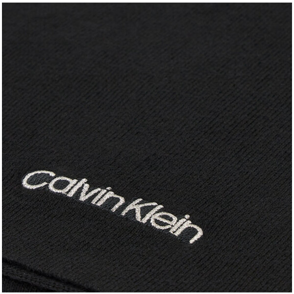 Calvin Klein Szal Essential Knit Scarf 30X180 K60K608485 Czarny