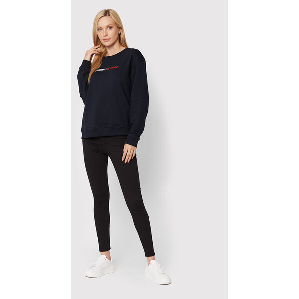 Tommy Hilfiger Bluza Branded S10S101369 Granatowy Relaxed Fit