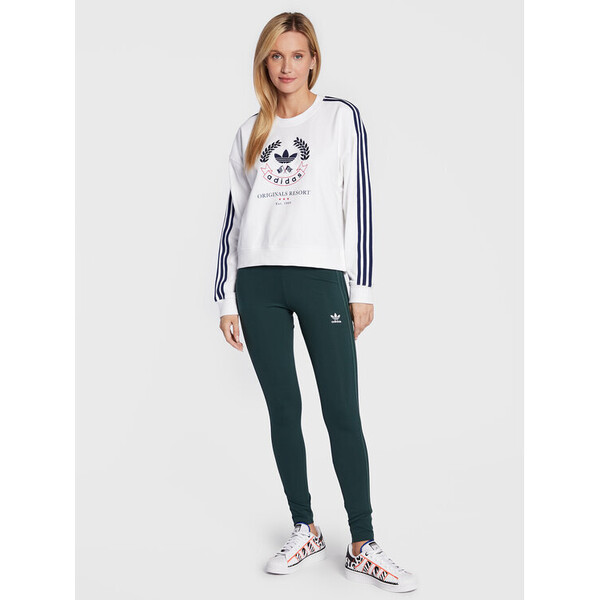 adidas Bluza Graphic HL6558 Biały Loose Fit