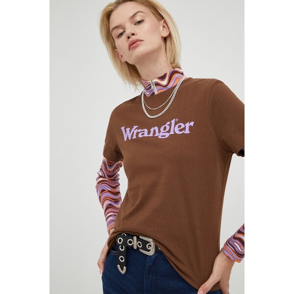 Wrangler t-shirt bawełniany W7N4D3XEP