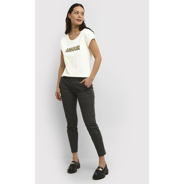 Cream T-Shirt Fira 10610636 Beżowy Straight Fit