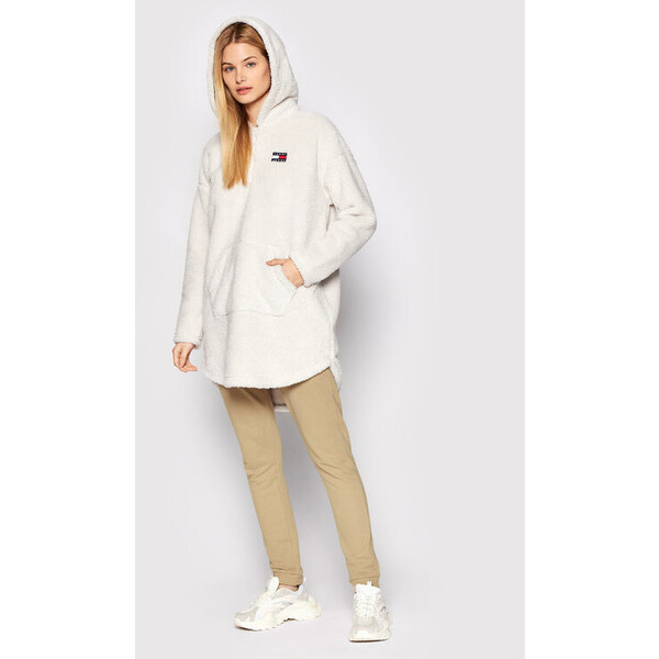 Tommy Jeans Bluza Plush DW0DW11853 Beżowy Relaxed Fit