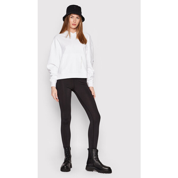 Calvin Klein Jeans Bluza J20J218177 Biały Relaxed Fit