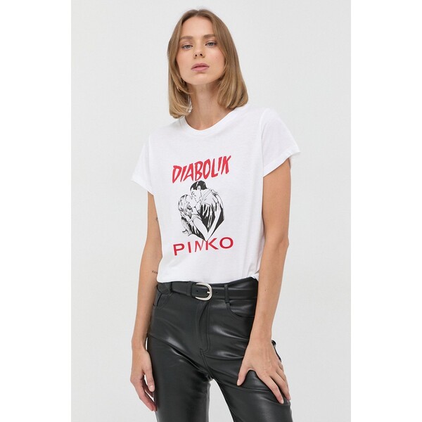 Pinko t-shirt bawełniany 1L1098.Y5SN